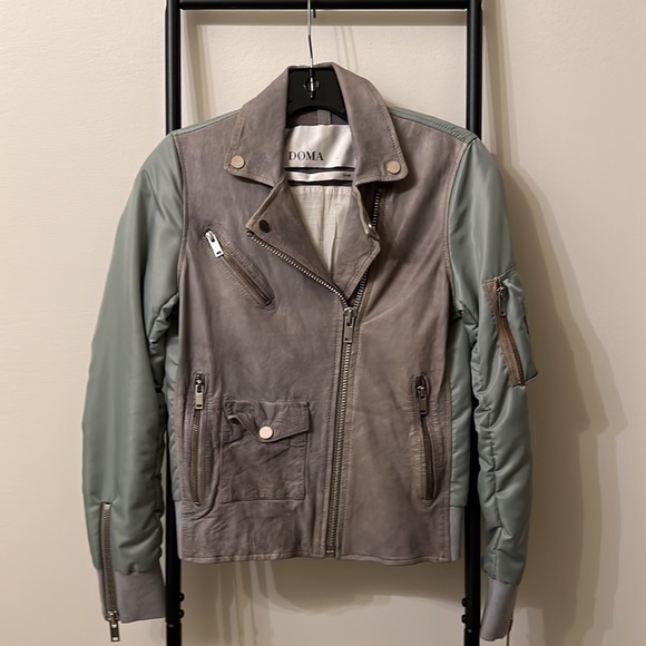 Doma leather bomber jacket Sz: small NWOT - Picture 1 of 4